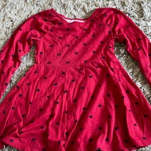 Red and black heart dress